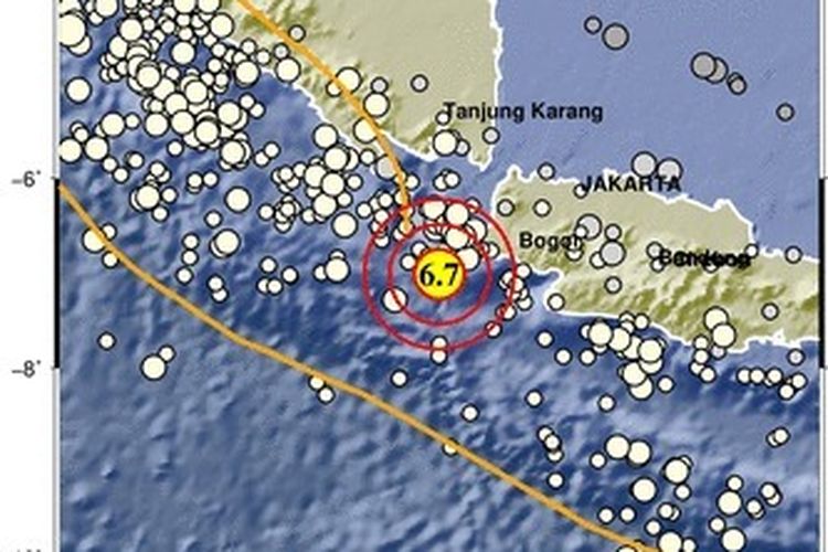 Ngeri..BMKG Peringatkan Potensi Gempa Besar M 8,7 pada Patahan Megathrust Selat Sunda